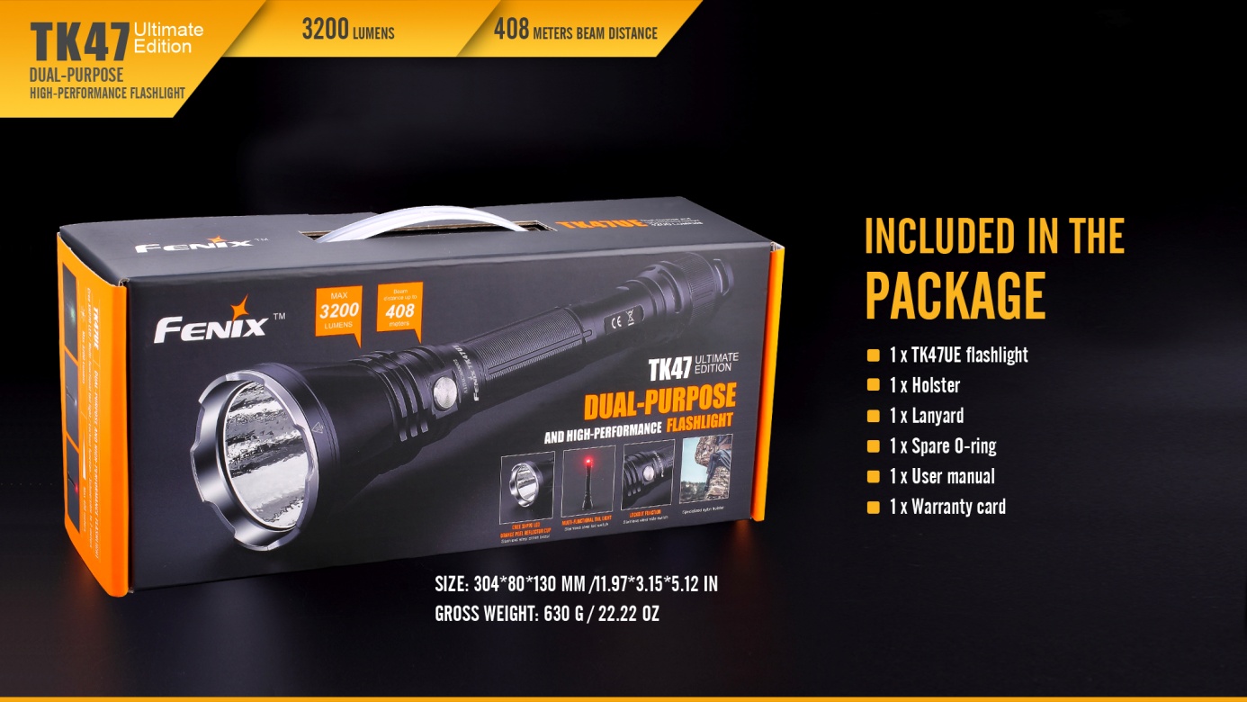 Fenix TK47 Dual-Purpose LED Flashlight Ultimate Edition